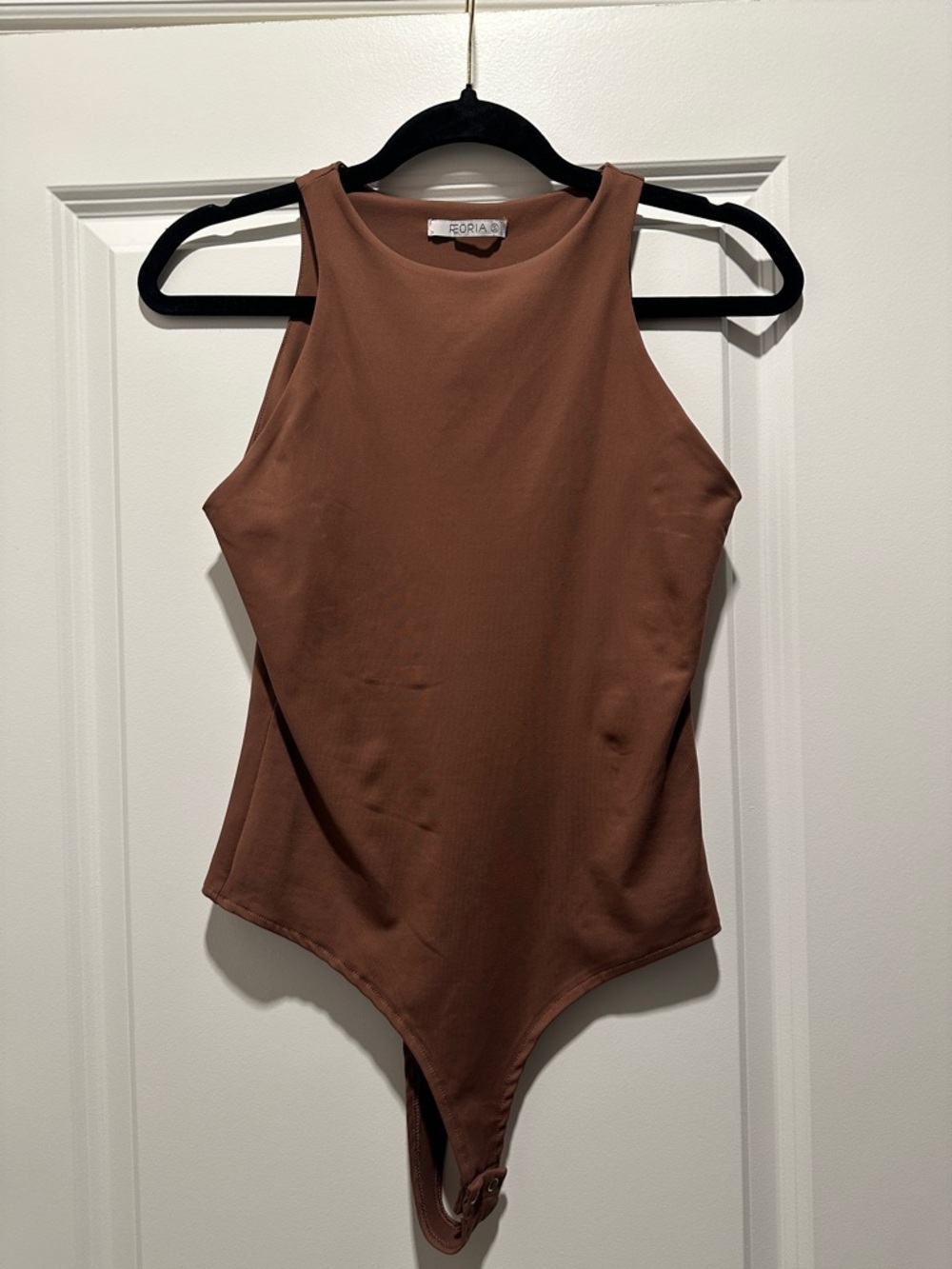 ReoRia Chocolate Brown Double Lined Bodysuit